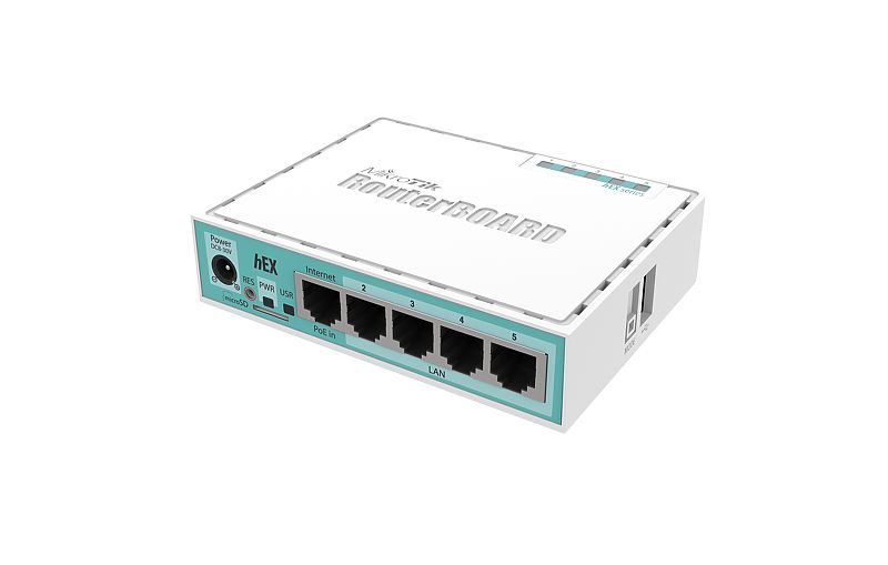 Mikrotik RB750GR3 wired router Gigabit Ethernet Turquoise, White